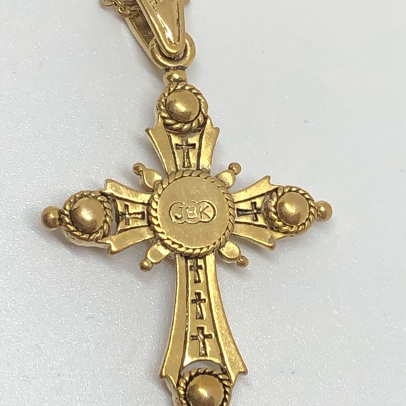 J539 JBK Classic Cross Pendant by Camrose & Kross - Picture 2 of 10